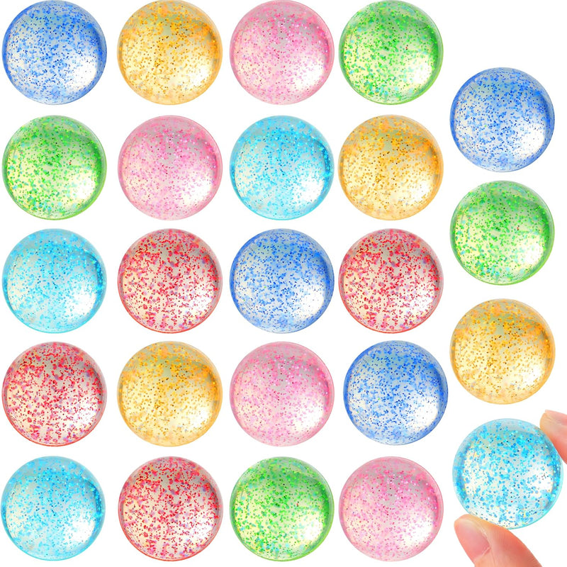 JOYIN 24 Piece Assorted Bouncy Balls: Durable Rubber Toys for Kids' Parties, Carnivals, and Classrooms