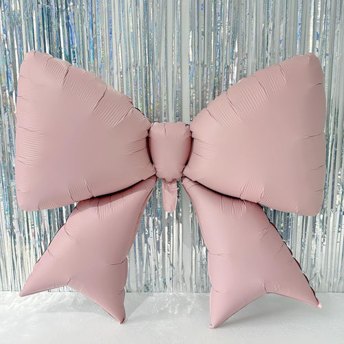 4 pink bow balloons 38inch, 4pc set, pink, coquette, birthday, party supplies, wedding decor