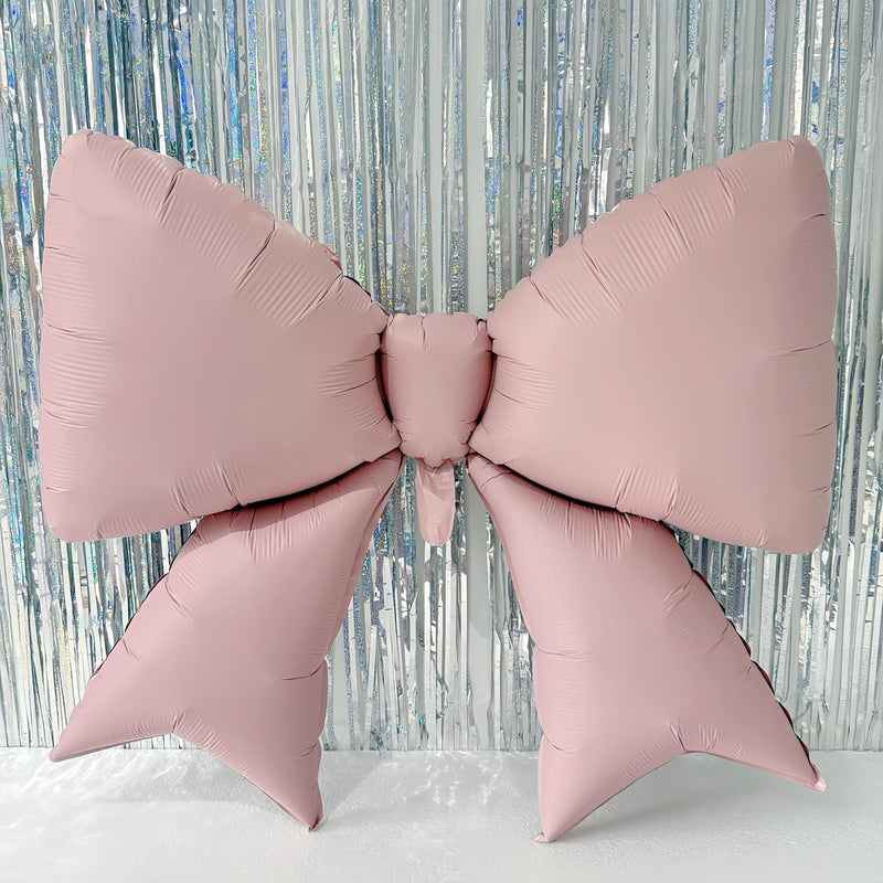 4 pink bow balloons 38inch, 4pc set, pink, coquette, birthday, party supplies, wedding decor
