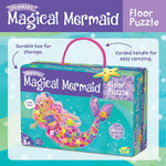 Peaceable Kingdom Shimmery Magical Mermaid 41-Piece Floor Puzzle for Ages 3+