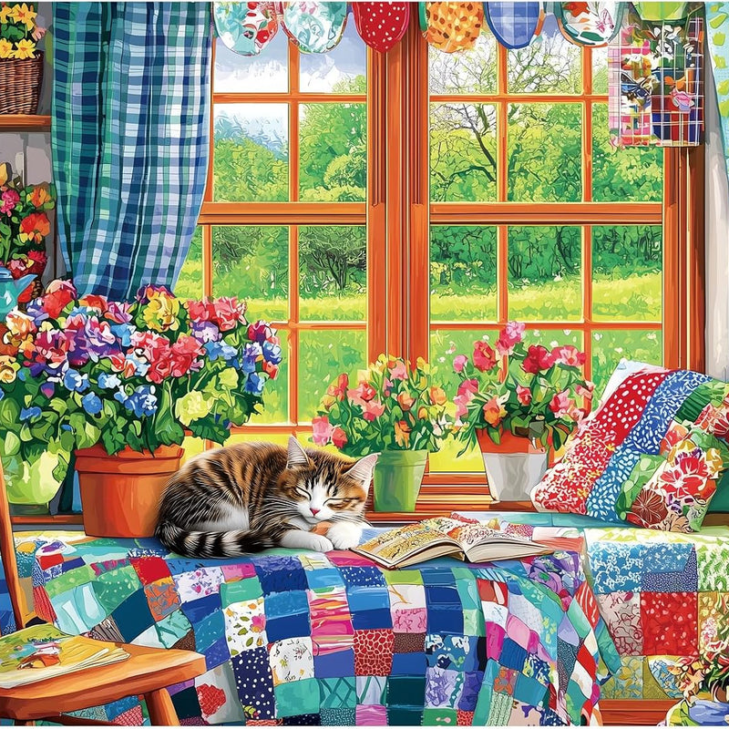 300 Pieces Puzzle for Adults | Beach House Puzzle | Recycled Cardboard Large Piece Jigsaw Puzzles 300 Pieces | Challenging Game Home Decor Birthday Party Gift Toy for Adults Kids Seniors 20.5*15 inch