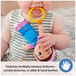ms. rachel official sensory take-along baby swing and stroller teething toys for girls and boys 3 months-1+