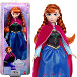 Mattel Disney Frozen Anna Fashion Doll in Sparkling Removable Dress, Cape & Boots and Braided Hair, Posable & Collectible, Inspired by Movie