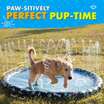SplashEZ Non Slip Splash Pad for Kids & Dogs, 69’’ Extra Large Splash Pad Sprinkler for Kids, Dog Water Summer Toys - Great Outdoor Toys for Toddlers 1-3 & Children Ages 4-8, Baby Pool for Backyard
