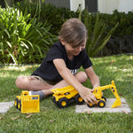 Cat Construction 7" Dump Truck, Loader & Excavator Toys Combo Pack for Kids 3+