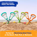 SwimWays Hydro Lacrosse Waterproof Lacrosse Set for Ages 5+ | Lightweight, Travel-Friendly Set Includes Ball for On-the-Go Play Anywhere, Encourages Exercise; Boosts Hand-Eye Coordination