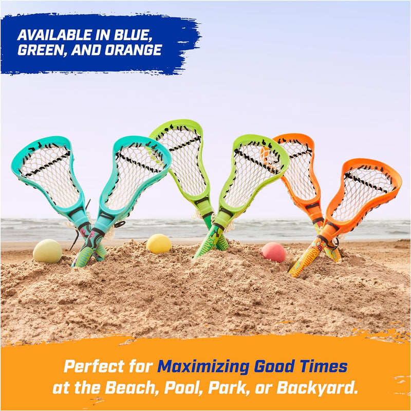 SwimWays Hydro Lacrosse Waterproof Lacrosse Set for Ages 5+ | Lightweight, Travel-Friendly Set Includes Ball for On-the-Go Play Anywhere, Encourages Exercise; Boosts Hand-Eye Coordination
