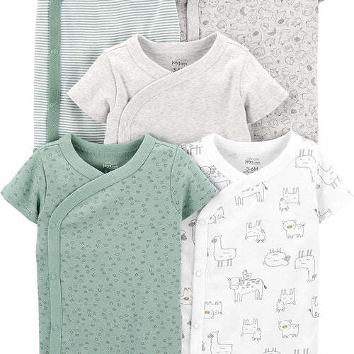 Simple Joys by Carter's Unisex Baby 5-pack Side Snap Short-sleeve Bodysuit