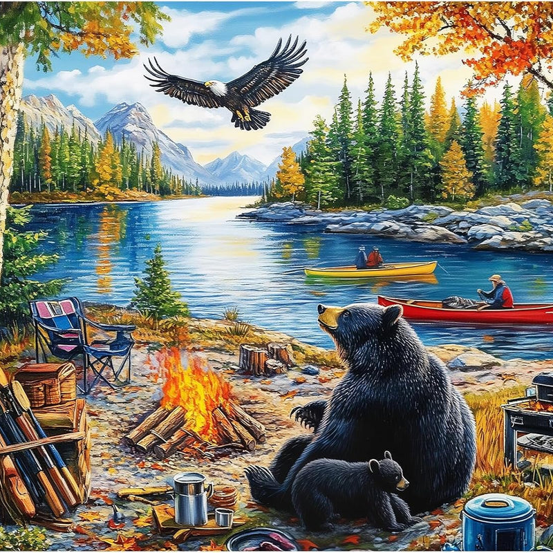 500 Piece Puzzles for Adults,Beautiful Wild Animals Jigsaw Puzzle for Adults Seniors,Recycled Cardboard Dogs Puzzle 500 Piece,Family Activity Great Gift for Family Friends 20.5 * 15 inch