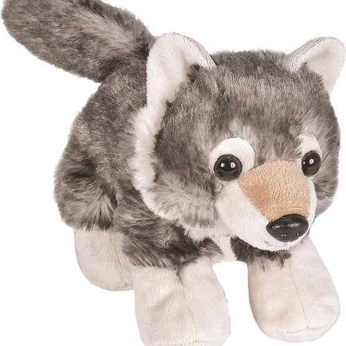Wild Republic Wolf Plush, Stuffed Animal, Plush Toy, Gifts for Kids, Hug’Ems 7"