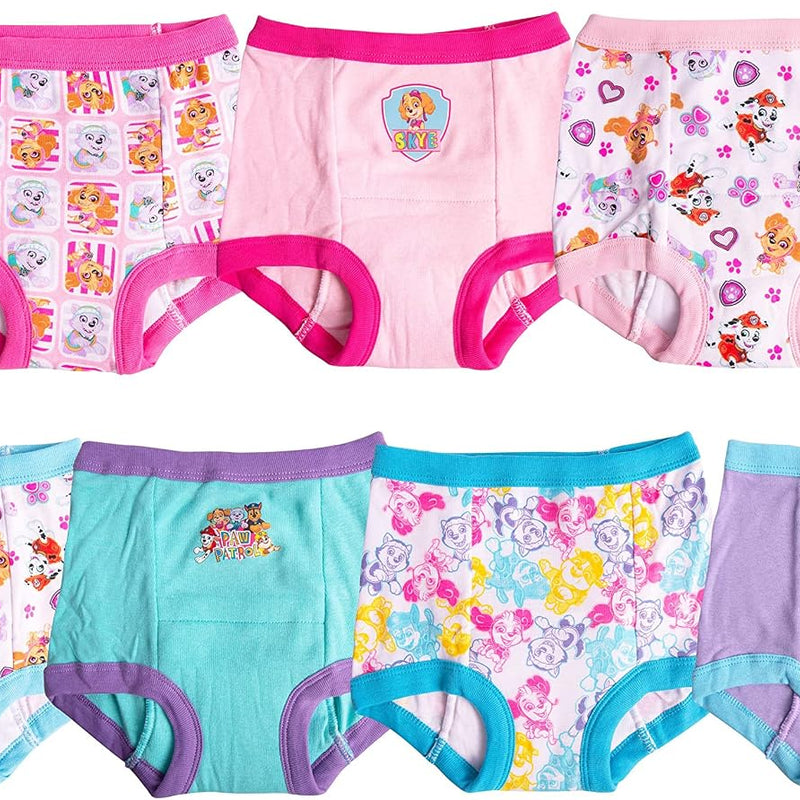 Paw Patrol Girls' Toddler Potty Training Pants With Chase, Skye & More With Success Chart & Stickers Size 18, 2t, 3t, 4t