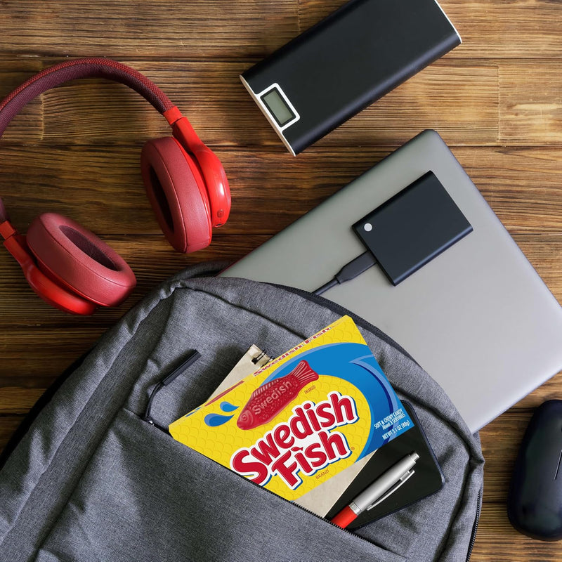 SOUR PATCH KIDS & SWEDISH FISH Soft & Chewy Gummy Candy Variety Pack, 15 ct | 3 Flavors, Bulk Candy