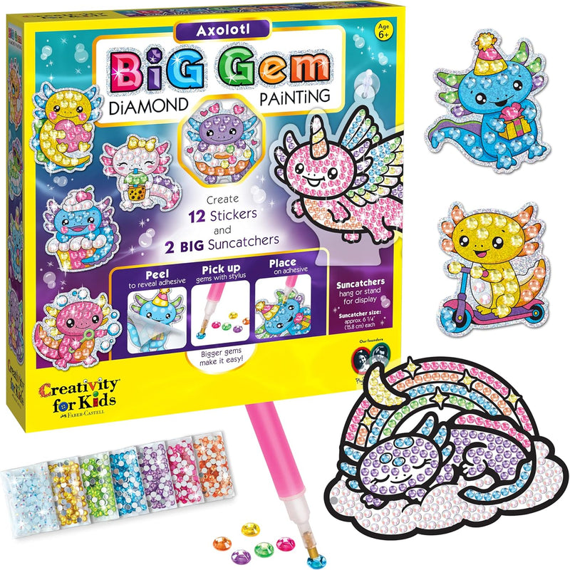 Kids' Axolotl Terrarium STEM Science Kit, Arts and Crafts, Indoor Gardening for Girls (Ages 6+) - Spring Gifts & DIY Toys