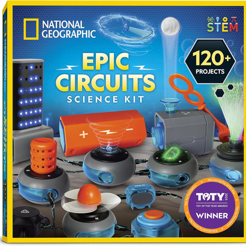 National Geographic Electronics Kit for Kids - 120 Electrical Projects and STEM Toy