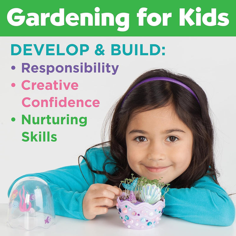 Creativity for Kids Mini Garden Mermaid Terrarium Kit - Perfect for Girls and Kids Who Love Science and Crafts