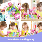 GobiDex 100PCS magnetic blocks for 3+ years old girls, STEM sensory gifts with princess theme