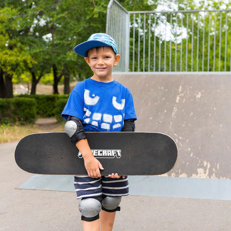 31 inch Maple Wooden Cruiser Skateboard with ABEC 5 Bearings for Kids and Teens