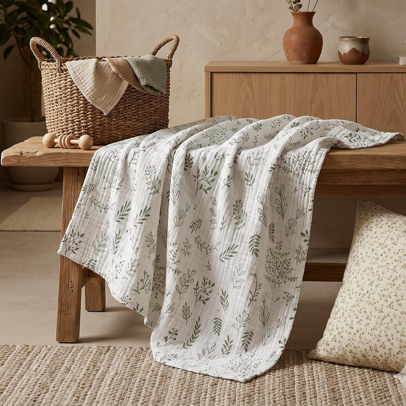 Muslin Swaddle Blankets for Newborn, 3 Pack Breathable Soft Receiving Blanket, Large 38 x 40 inches Swaddle Wrap Burping Clothes, Essentials Infant Shower Items, Toddler Gift (Bright Colors)