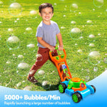 SLOOSH Bubble Lawn Mower Toddler Toy: Spill-Proof Bubble Machine for Indoor/Outdoor Play, Ages 1-3