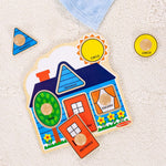 Melissa & Doug First Shapes Jumbo Knob Puzzle, Wooden Peg Puzzle, Ages 1+, Educational Toy for Shape Recognition