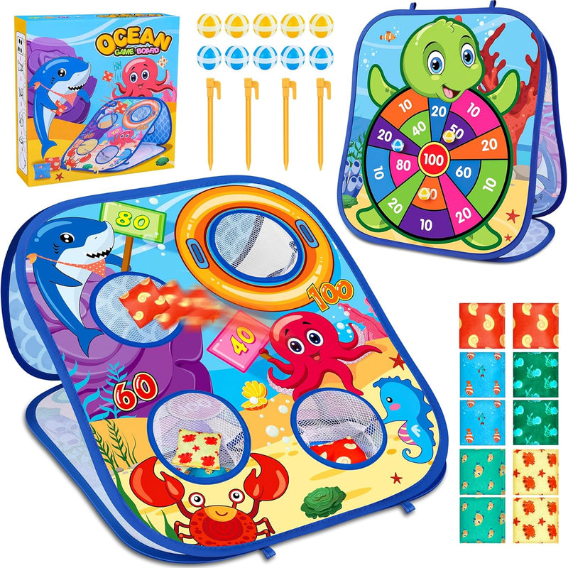 Animal Bean Bag Toss Game Outdoor Toy for Kids Family Party Supplies