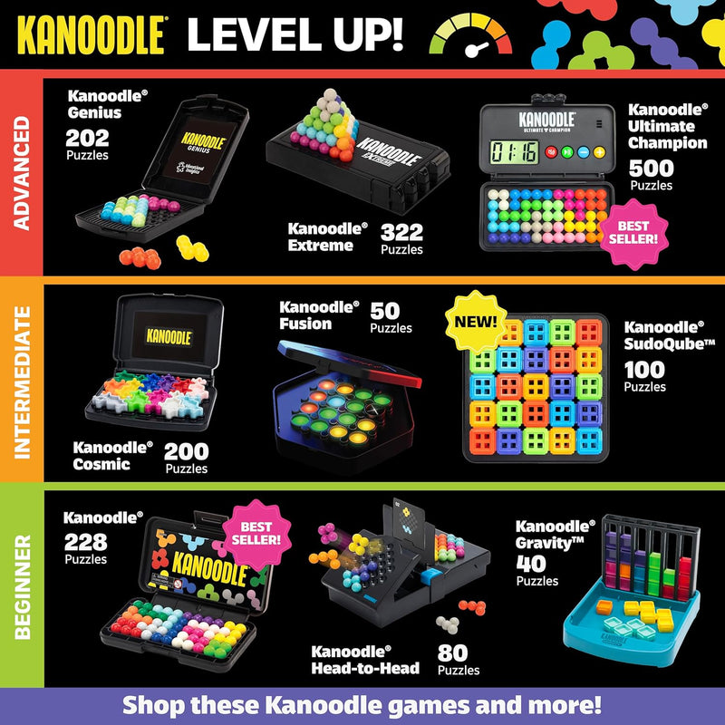 Educational Insights Kanoodle Extreme - 3D Brain Teaser Puzzles for Kids, Spatial Puzzle Games for Adults, Teens and Kids, Problem Solving Toys and Logic Puzzles, Single Player Games