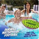 HydroSport Water Football for Pool, Beach, Lake - Waterproof Pool Toys for Kids Ages 8-12 - Teen Boys Gift - Swimming Balls Sports - Family, Teens Boys & Adults Fun - Outdoor Accessories