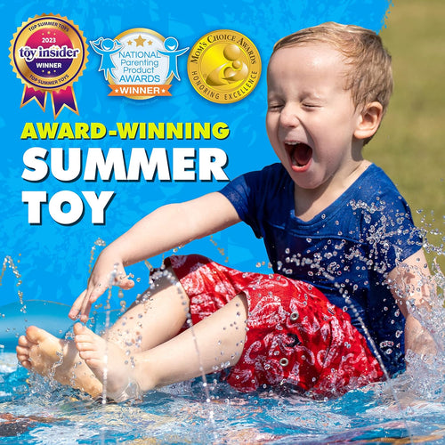 SplashEZ 3-in-1 Splash Pad, Sprinkler & Baby Pool - Toddler Outdoor Water Toys for Learning & Fun
