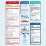 Johnson's Baby Gentle Care Kit, Baby Skin Care, 4 Items, Includes Desitin Maximum Strength Paste, Infants' Tylenol, Fever Reducer, Johnson's Baby Head-to-Toe Baby Wash, Zarbee's Soothing Saline Mist