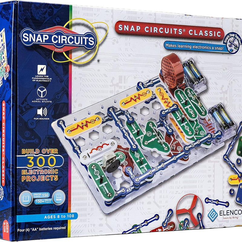 Snap Circuits Jr. SC-100 Electronics Exploration Kit, 100+ Projects, STEM Toy for Kids 8+