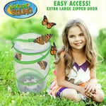 Nature Bound butterfly growing kit for kids - Live caterpillar to butterfly project with STEM learning guide and voucher