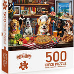 BenBen 500-Piece Adult Jigsaw Puzzle with HD Printing, Dog Theme, Thick Cardboard, Family Game Night