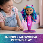 DreamWorks GABBY'S Dollhouse The Movie, Sing & Shine Mermaid Gabby, Waterproof Mermaid Doll with Lights & Sounds, Kids Toys for Girls & Boys Ages 3 and Up