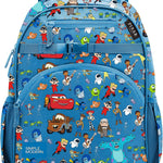 Simple Modern Medium Disney Pixar Toddler Backpack for School Girls and Boys | Kindergarten Elementary Kids Backpack | Fletcher Collection | Kids - 15" tall | Pixar Mashup on Blue