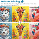 500 Piece Puzzles for Adults,Beautiful Wild Animals Jigsaw Puzzle for Adults Seniors,Recycled Cardboard Dogs Puzzle 500 Piece,Family Activity Great Gift for Family Friends 20.5 * 15 inch