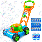 SLOOSH Bubble Lawn Mower Toddler Toy: Spill-Proof Bubble Machine for Indoor/Outdoor Play, Ages 1-3