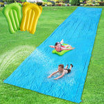 40FT Slip Lawn Water Slide, Giant Slip, Splash and Slide for Kids Adults | Teens Summer Slip Water and Slides Heavy Duty for Outdoor Backyard Lawn Summer Party with 14 Stakes and 2 Bodyboards