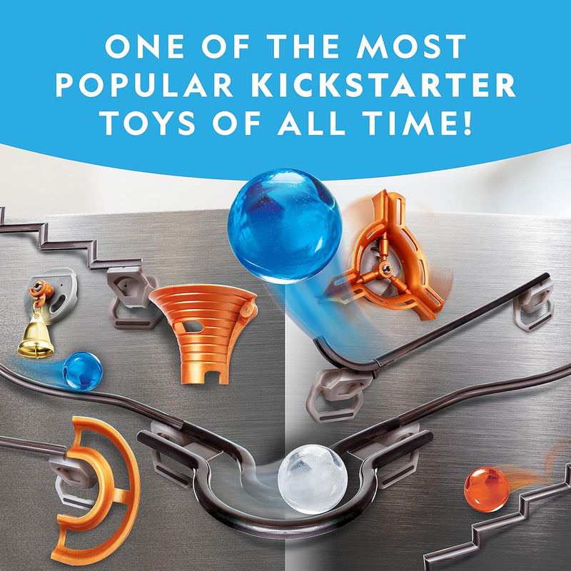 National Geographic Magnetic Marble Run: 75-Piece STEM Building Set for Kids & Adults with Magnetic Track