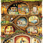 HUADADA Jigsaw Puzzle for Adults 1000 Pieces, Eye Protection, Rabbit House Theme, Birthday Gifts for Women and Men