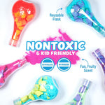 Tub Works Kids Nontoxic Bath Bomb Potions, Variety 6 Pack, Fizzes, Foams & Bubbles with Colorful Eruption, Interactive Bath Toys for Toddler Science Fun