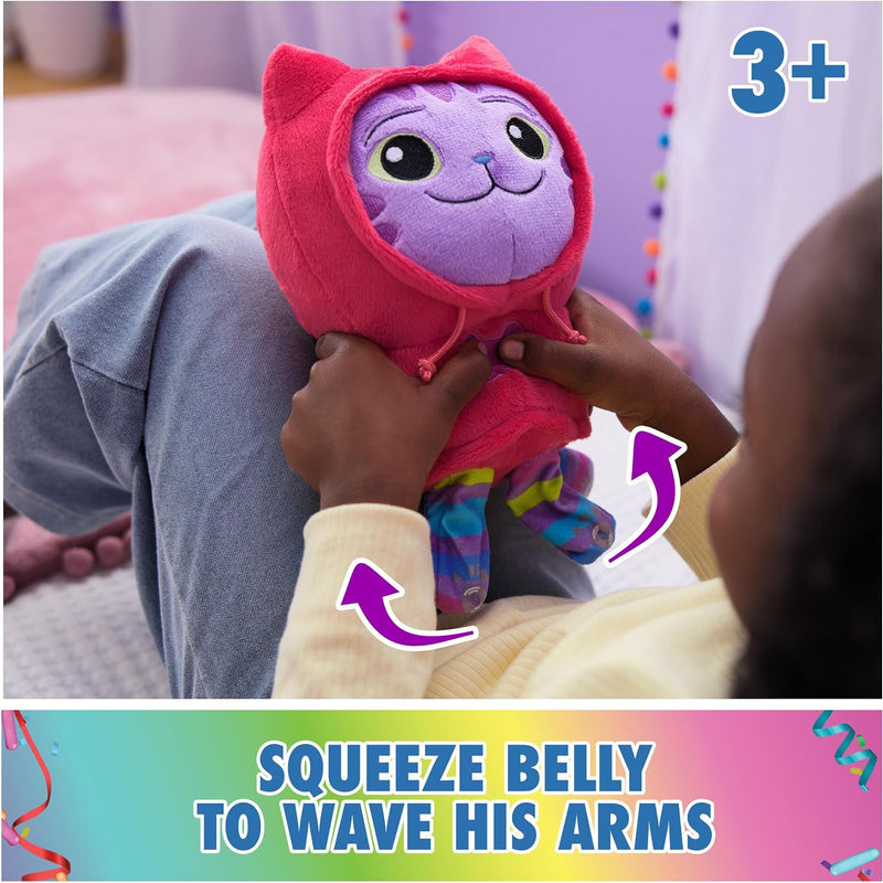 Gabby’s Dollhouse, Move & Groove Daniel James DJ Catnip Plush Toy, 10-Inch Tall Stuffed Animal with Moving Arms, Kids Toys for Girls & Boys Ages 3+