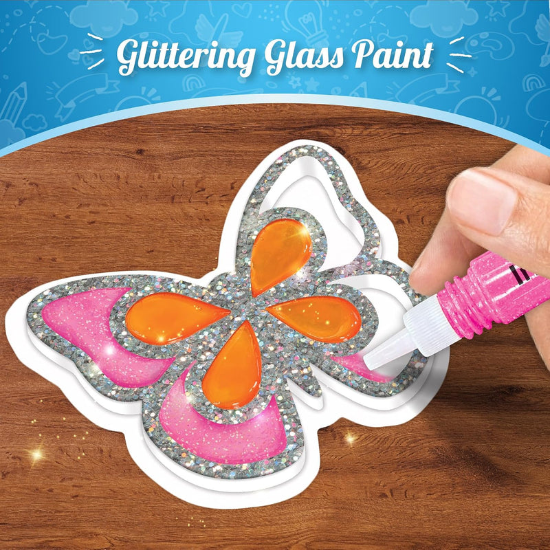 Imagimake DIY Jelly Stickers - Flowers & Butterflies, 10 Stickers, Art Kit | Paint, Peel & Stick Painting Activity for Kids, Birthday Gift for Boys & Girls Ages 3,4,5,6,7 Years Old