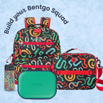 Bentgo Chill Kids Leakproof Lunch Box - 4-Compartment Bento Box with Built-In Ice Pack, 3.3 Cup Capacity, BPA-Free, Microwave & Dishwasher Safe Tray, Ages 3–7 (Green/Navy)