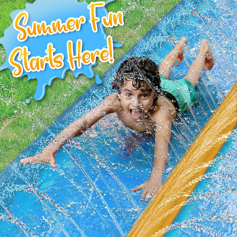 stargo 18 x 5 ft - Slip and Slide, Water Slides for Kids - Backyard waterslide for Kids, Outdoor Fun Summer Water Toys, Water Activities for Kid and Adults for Backyard Fun, Ages 4-8, 5, 6, 7, 8-12 +