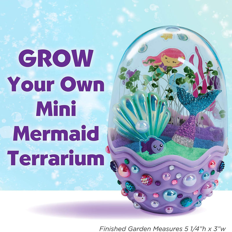 Creativity for Kids Mini Garden Mermaid Terrarium Kit - Perfect for Girls and Kids Who Love Science and Crafts