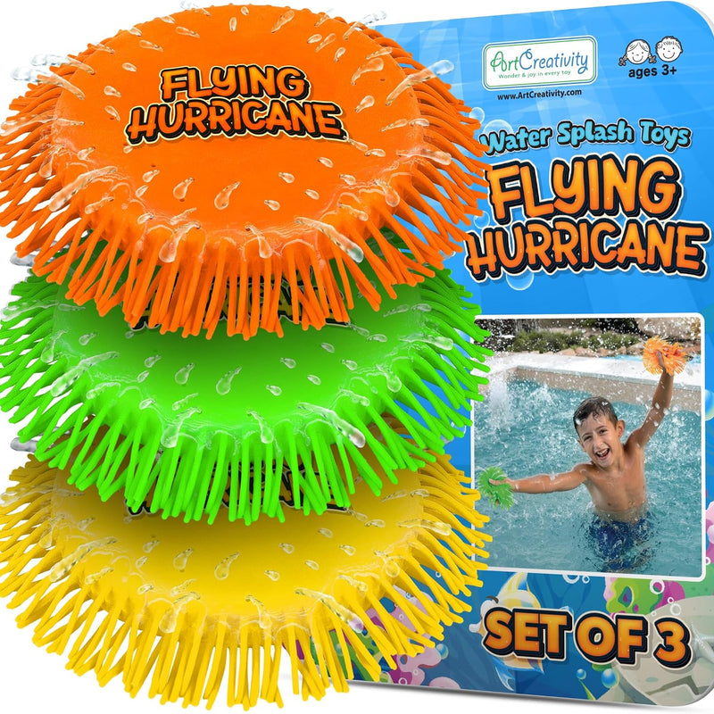 ArtCreativity Soft Water Frisbees for Kids, Soft Sports Discs (3 Pack), Beach Water Toys & Swimming Pool Toys for Kids, Backyard Fun Toy & Outdoor Summer Games, Birthday Gifts for Boys & Girls