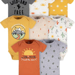 Gerber Baby Boys & Girls 8-Pack Short Sleeve Onesies Bodysuits