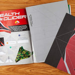 Paper airplane kit with 100 planes, 1000 stickers, launcher and rubber bands, colorful sheets, stem family gift