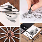 Mr. Pen- Drawing Sketching Pencil Set, 19 pcs, Graphite Pencils (10B-6H) | Graphite Sticks, Erasers, Metal Sharpener, for Drawing, Sketching, Shading & Art Projects