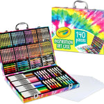 Crayola Inspiration Art Case Coloring Set - Tie-Dye (140ct), Art Supplies Set For Kids, Travel Drawing Kit, Gift for Girls & Boys, Ages 5+ [Amazon Exclusive]